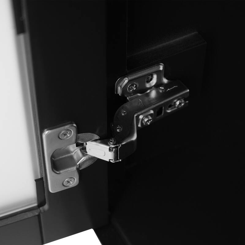 Roomfitters 20" Bathroom Vanity with Ceramic Sink, Compact Storage Cabinet with Soft-Close Door, Ideal for Small Bathrooms,Black