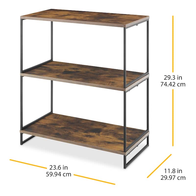 Modern Industrial 3-Tier Shelf