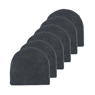 Sweet Home Collection U-Shape Molded Memory Foam Chair Pads With Ties