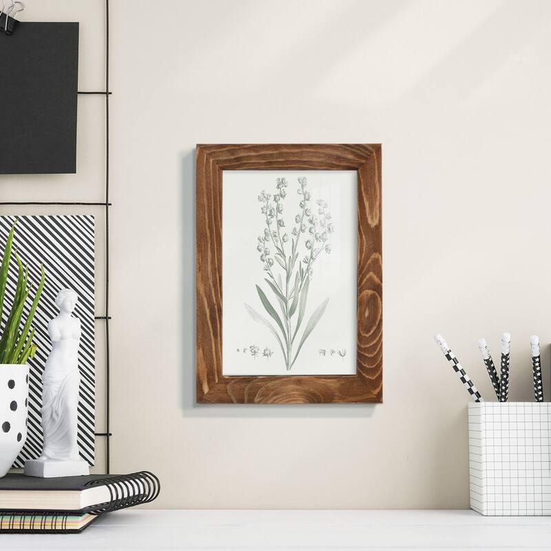 Botanical Study in Sage I -Framed Print w/glass-Cherry Red