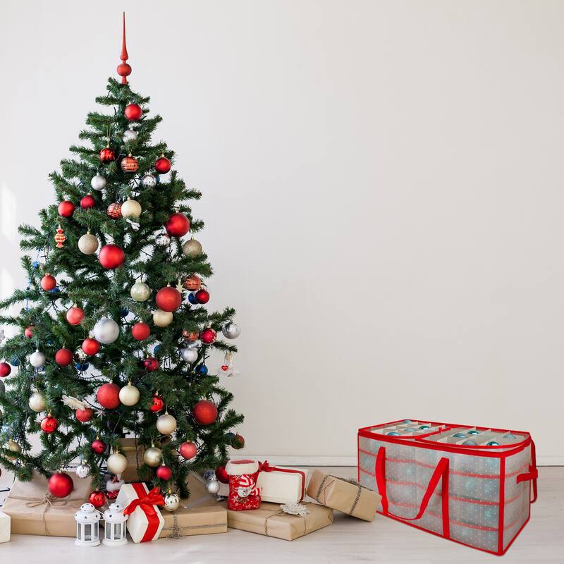 Transparent Zip Up Christmas Storage Box- Ornaments