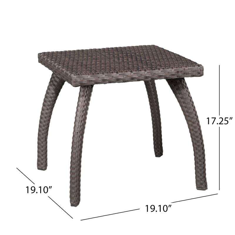 Honolulu Outdoor Wicker Side Table by Christopher Knight Home