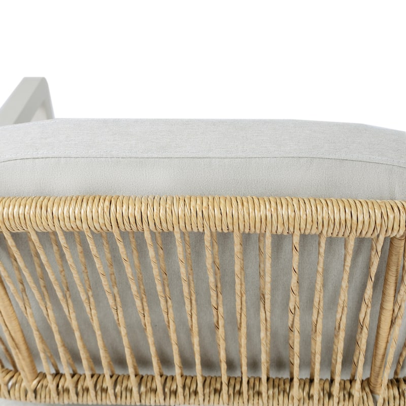 Hares Farmhouse Outdoor Acacia Wood 7-Piece Dining Sets with Cushions by Christopher Knight Home