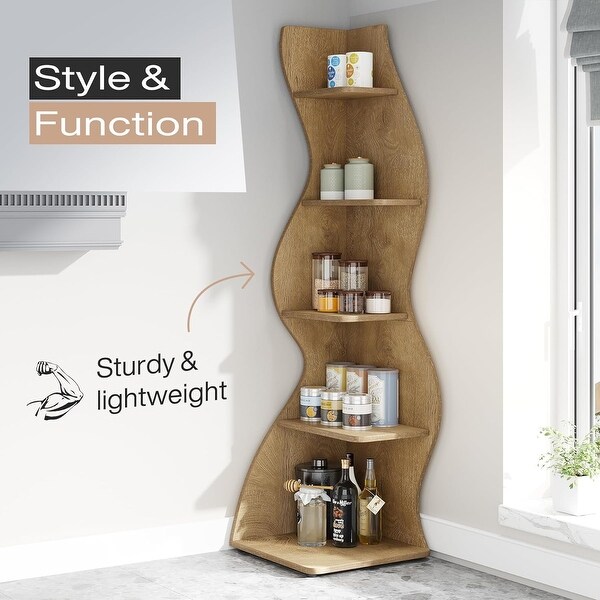Unique Corner Shelf Bookcase - Bed Bath & Beyond - 38446885