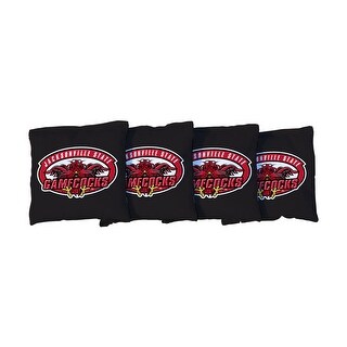 Jacksonville State Black Cornhole Bags