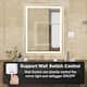 Wall Mounted Back Light Bathroom Framed LED Mirror Anti- Fog With Dimmable Light Touch Sensor And Memory Function