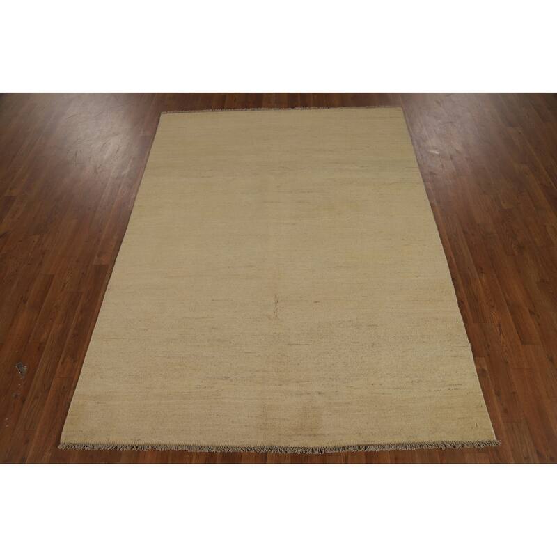 Modern Gabbeh Oriental Area Rug Handmade Bedroom Wool Carpet - 5'0" x 6'8"