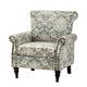 HULALA HOME Nailhead Trim Traditional Accent Armchair with Rolled Arms