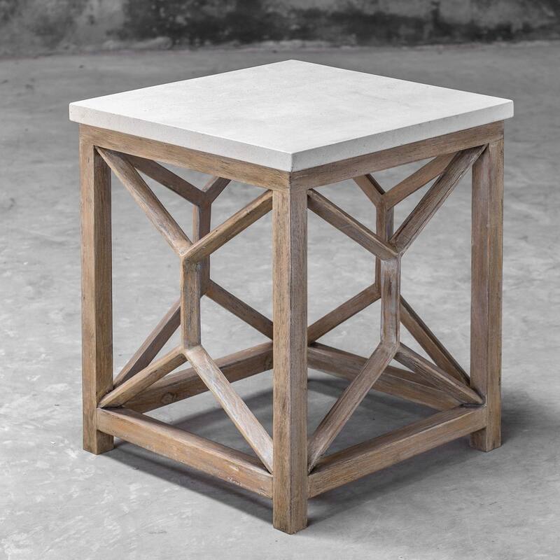 Uttermost Catali 22" Long Java Wood End Table
