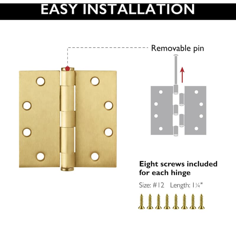 Design House 189662-6 4-1/2" x 4-1/2" Plain Bearing Square Corner