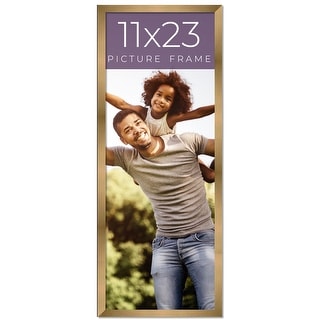 XYFBYSH 11x23 Inch Solid Wood Picture Frame - Black, With Organic Glass & Easy Hanging Hardware