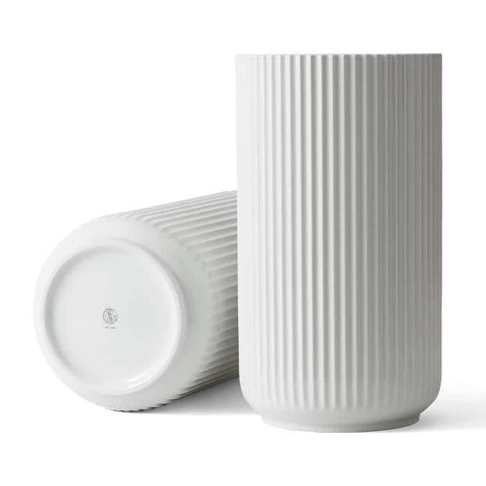 Lyngby Porcelæn Vase, White - H: 15"