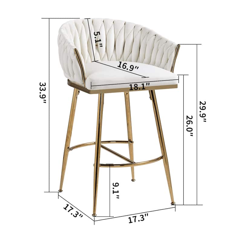 26'' Counter height bar stools Set of 2