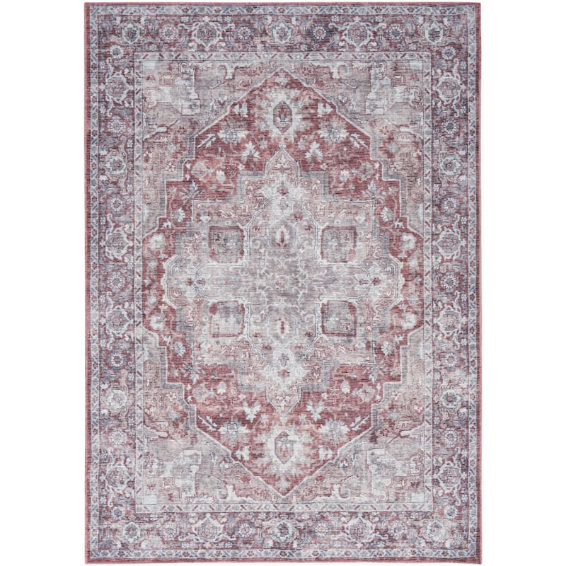 Civaz Power Loomed Distressed Floral Area Rug By HomeRoots - 72' X '48' X '0.28