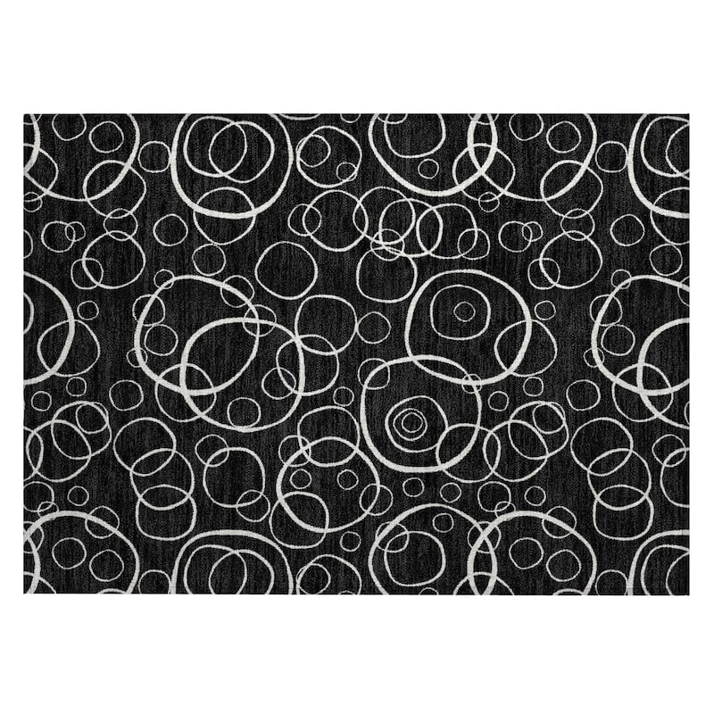 Machine Washable Indoor/ Outdoor Contemporary Nexus Chantille Rug