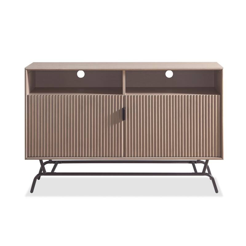 DH BASIC Modern Brushed Pink 47-inch TV Storage Cabinet, Tan Pink