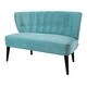 preview thumbnail 15 of 47, Becca Performance Fabric Channel Tufted Settee by Jennifer Taylor Home