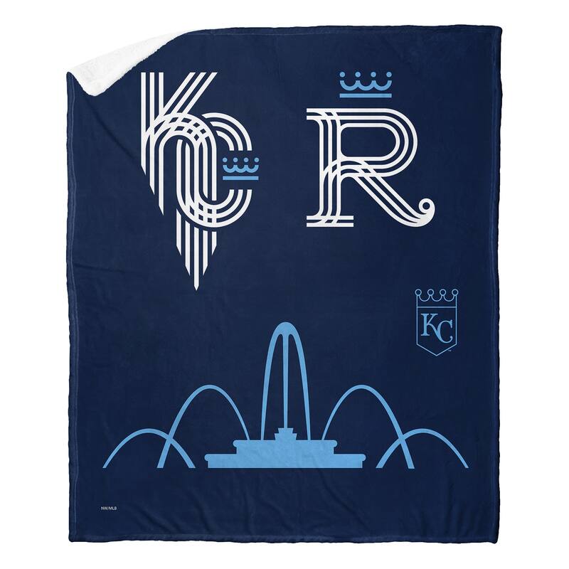 MLB City Connect Kansas City Royals Silk Touch Sherpa Throw Blanket