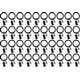 preview thumbnail 1 of 36, 40PCS Solid Metal Window Drapery Curtain Panel Ring with Eyelet, 1" Inner Diameter, Fits Up to 3/4" Rod Multicolor Black