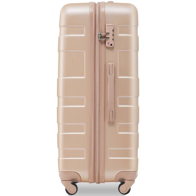 3 Pcs Luggage Set, Expandable ABS Hardshell Suitcases Spinner Wheels with TSA Lock 20''24''28''