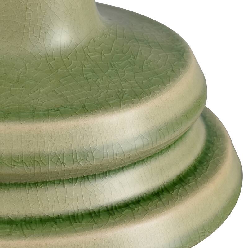 Elk Home Bobby Green Finish Earthenware 7 Inch Wide Vase