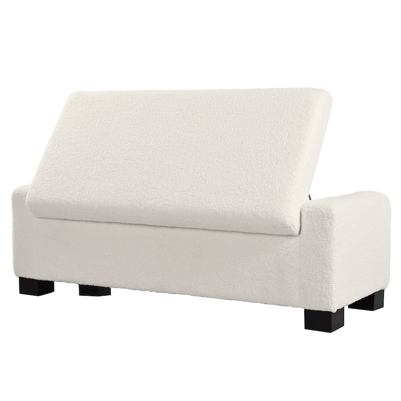Maddie Fabric Storage Ottoman Bench by Christopher Knight Home