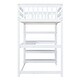 preview thumbnail 13 of 13, Twin Size Loft Bed Wooden Guardrail Loft Bed Frame with Storage Shelves and Under-Bed Desk