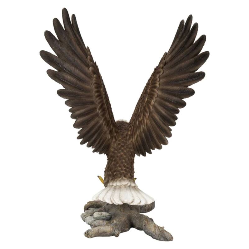 12" Small Flying Eagle Outdoor Garden Statue