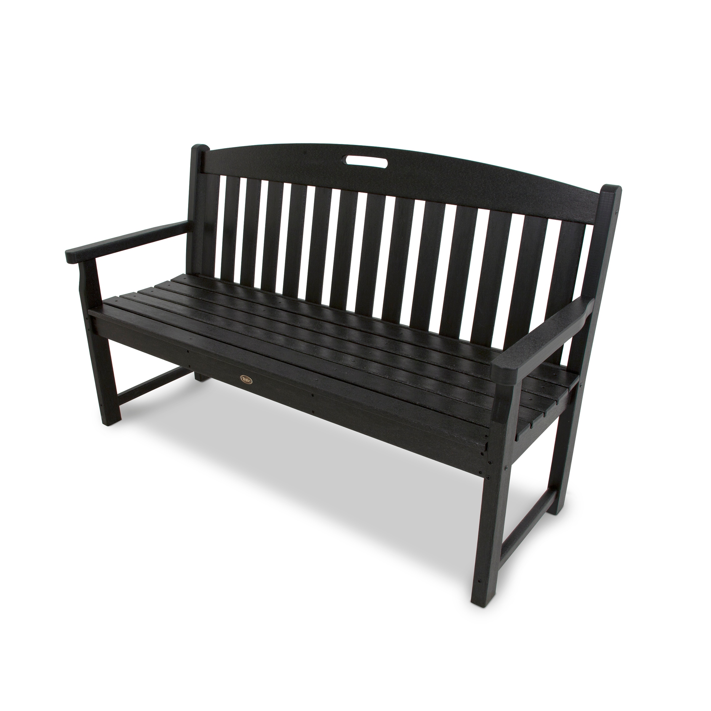 Black discount outdoor bench