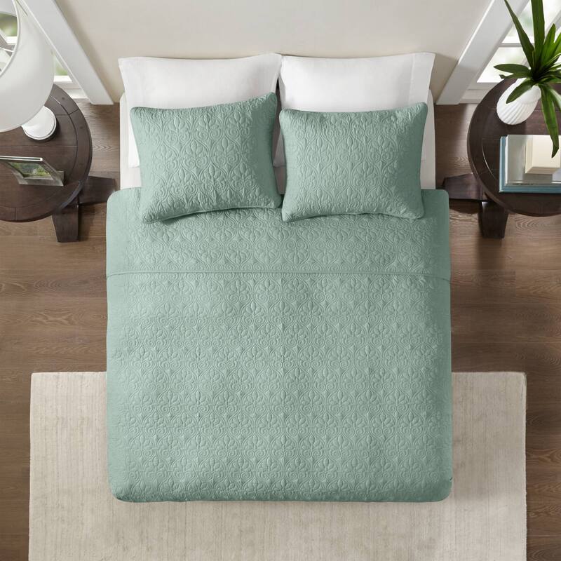Madison Park Mansfield Reversible Quilt Set