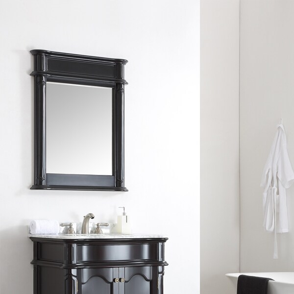 Espresso Rectangular Bathroom Mirror – Rispa