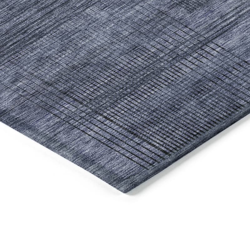 HomeRoots Striped Transitional Rectangle Outdoor Rug