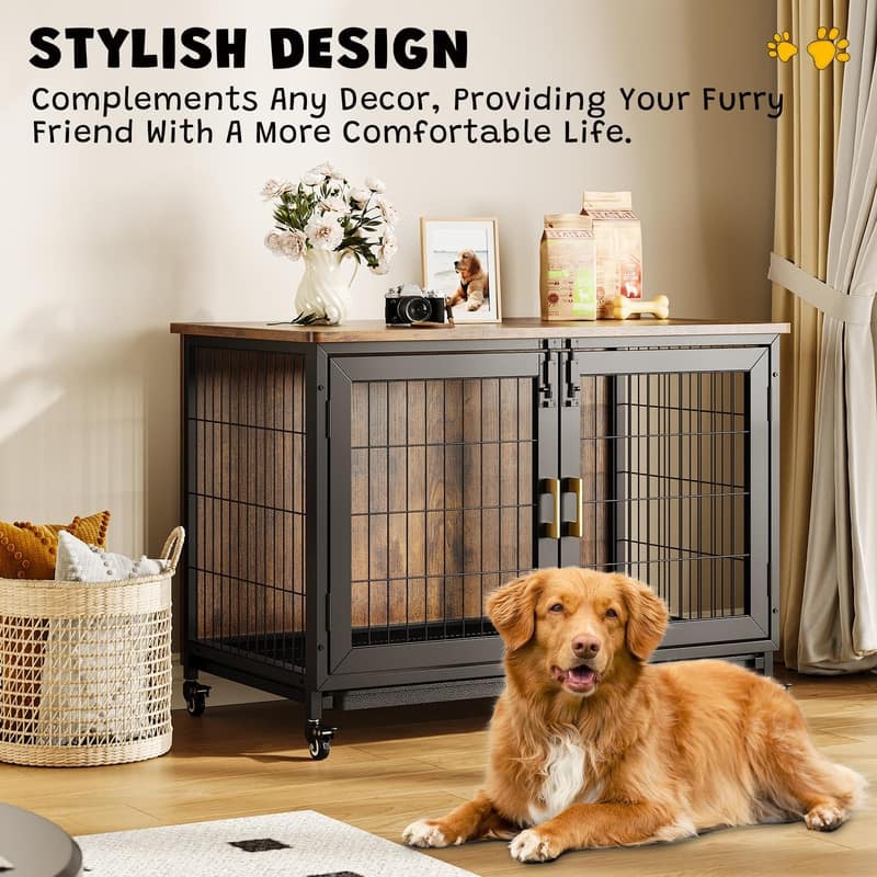 Heavy Duty Dog Crate Kennel Furniture