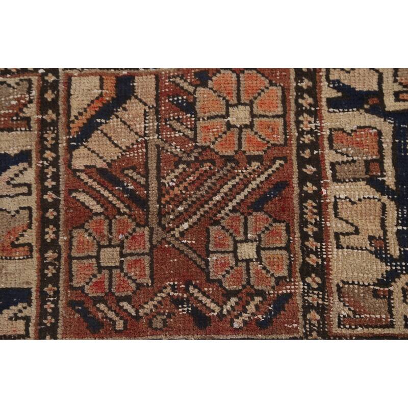 Garden Design Bakhtiari Persian Antique Area Rug Handmade Wool Carpet - 6'7"x 10'1"