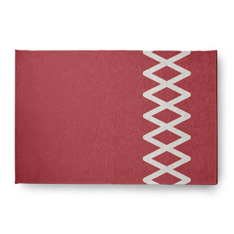 Zipper Stripe Indoor/Outdoor Rug - Ligonberry Red - 4' x 6'