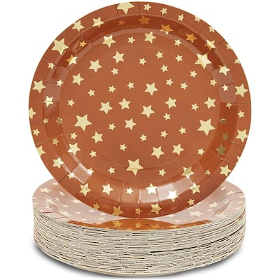 Twinkle Twinkle Little Star Baby Shower Plates (9 In., 48-Pack)