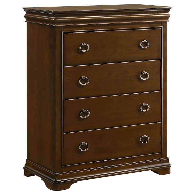 Garland 4-drawer Bedroom Chest of Drawers Brown Cherry - Cherry