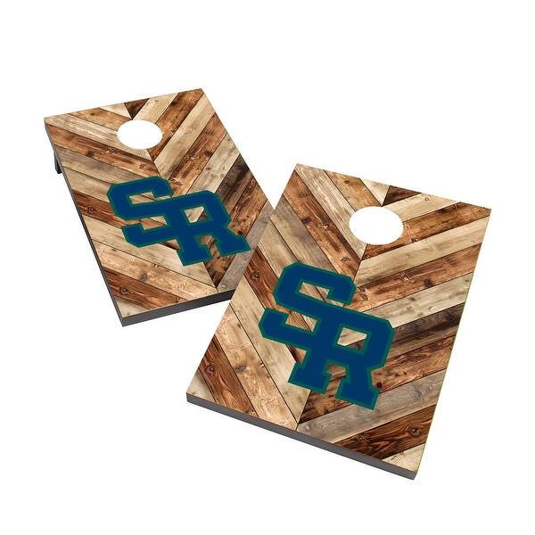 slide 2 of 5, Salve Regina Seahawks 2x4 Cornhole Bag Toss Game
