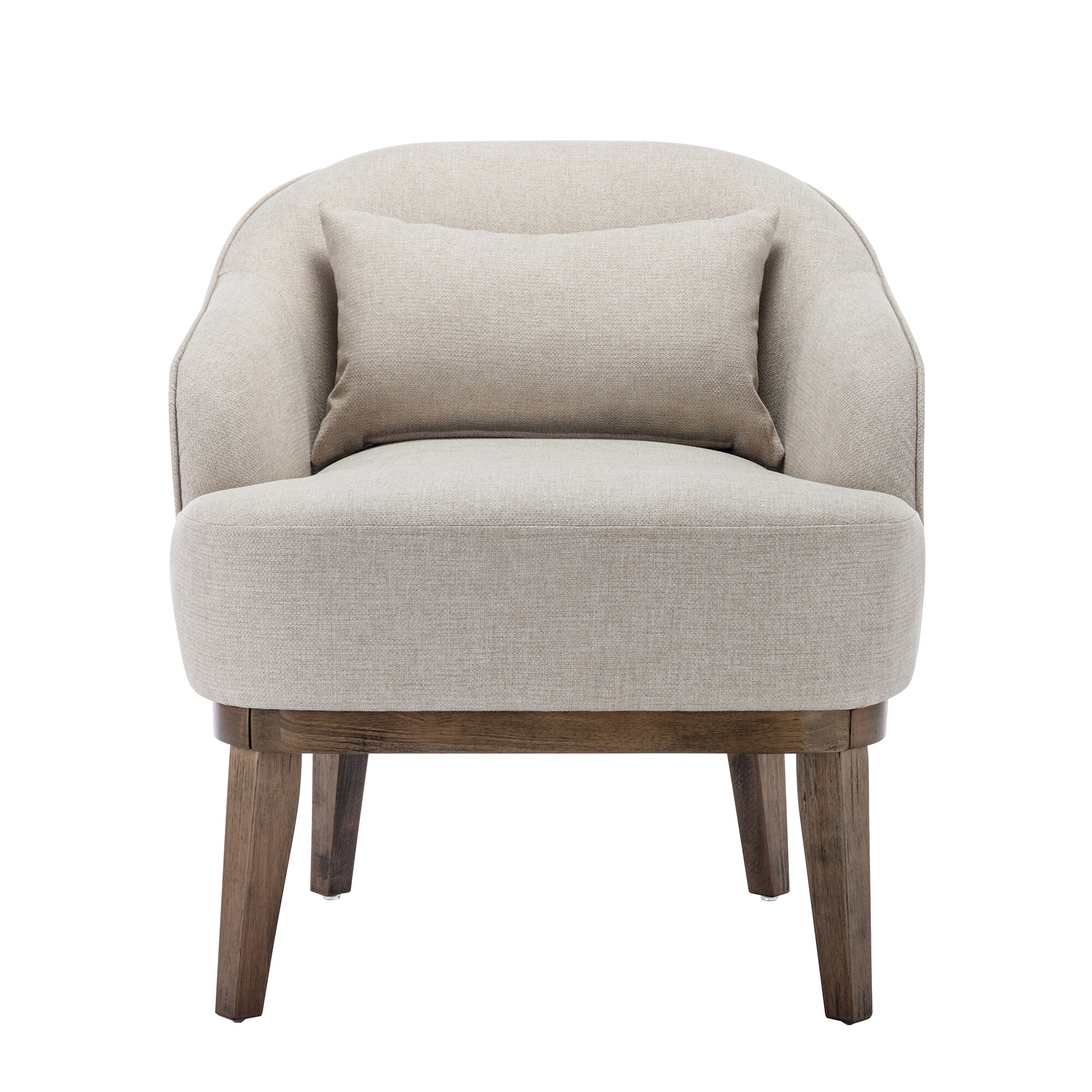 Modern emery upholstered best sale chair with pillow
