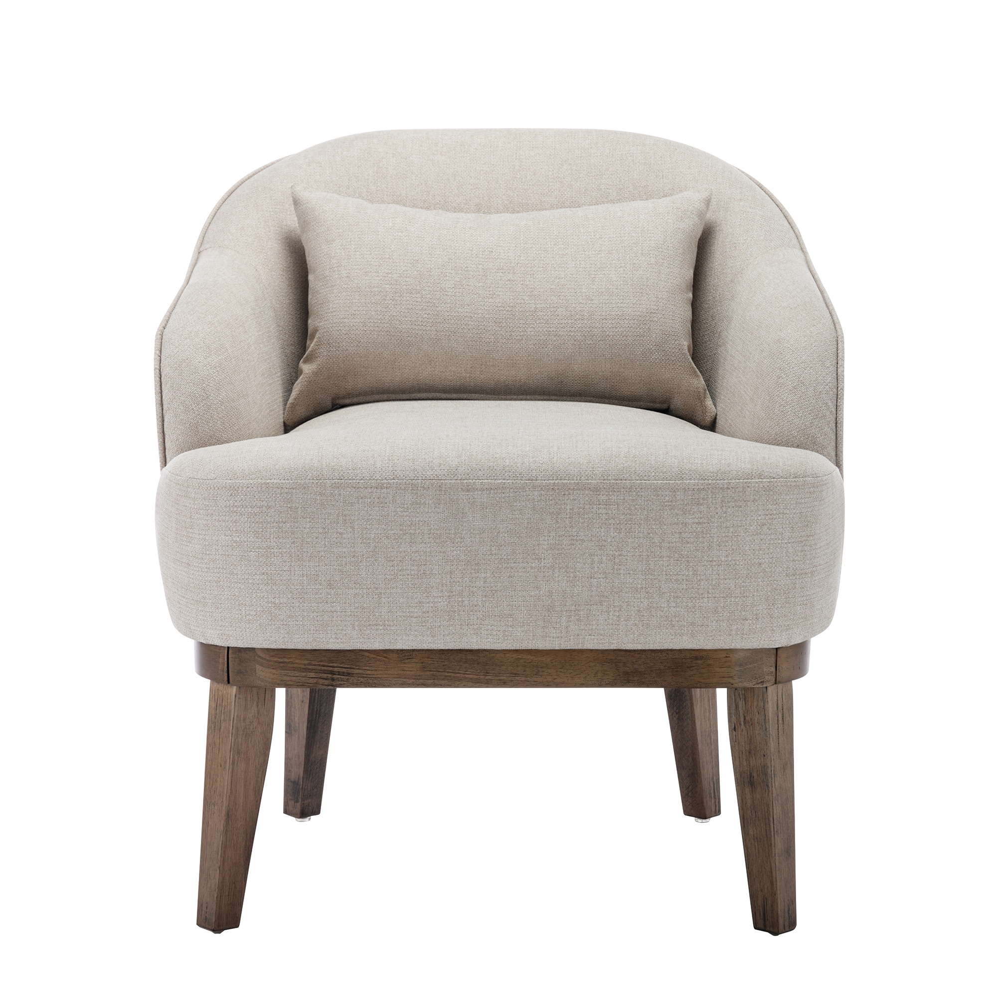 Modern emery upholstered discount chair with pillow