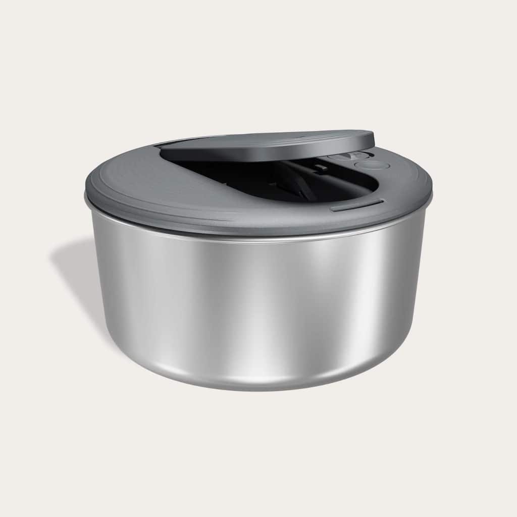 Zyliss Swift Dry Salad Spinner Stainless Steel Large 4-6 Portions