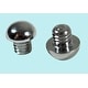 preview thumbnail 2 of 0, Bright Chrome Plated Large Cabinet Door Hinge Finial Pair 3/16 in Finial with Button Tip Renovators Supply