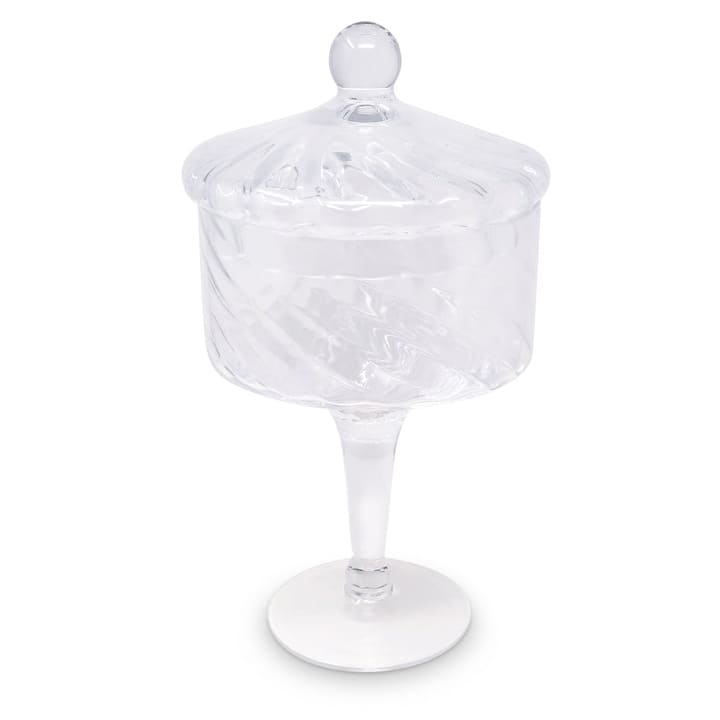 Tall Stemmed Cookie Jar, Liscio Ottico - Small - Spiral