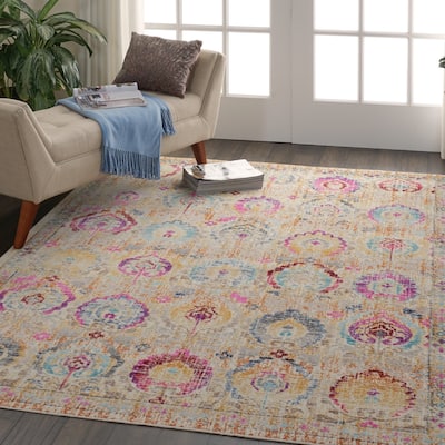 Nourison Vintage Kashan Persian Medallion Area Rug