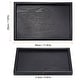 preview thumbnail 2 of 6, Wood Serving Tray Rectangle Decorative Platter Home Kitchen Table 12x8 Inch