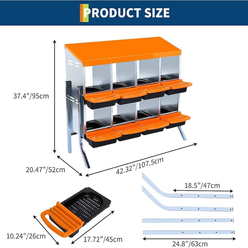 Metal Chicken Nesting Box