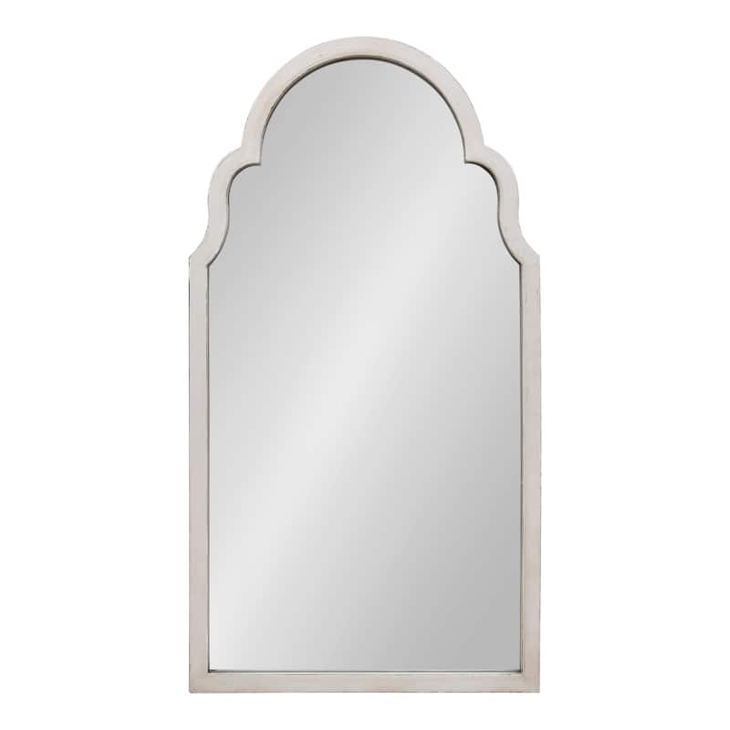 Kate and Laurel Damara Moroccan Style Arch Mirror - White - 26x48