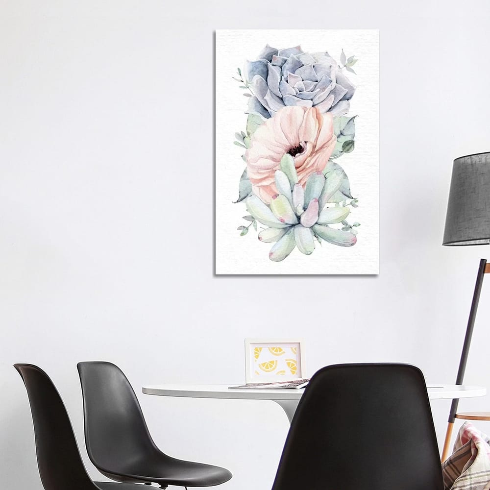 iCanvas "Succulents Southwestern Floral Mint Green II" by Nature Magick Canvas Print