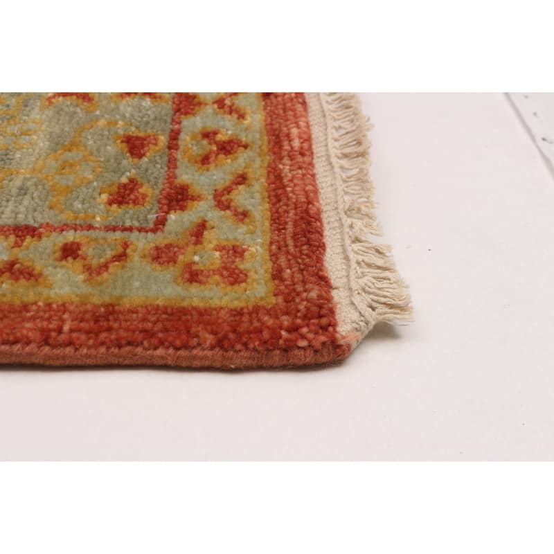 ECARPETGALLERY Hand-knotted Mamluk Dark Copper Wool Rug - 7'9 x 9'5