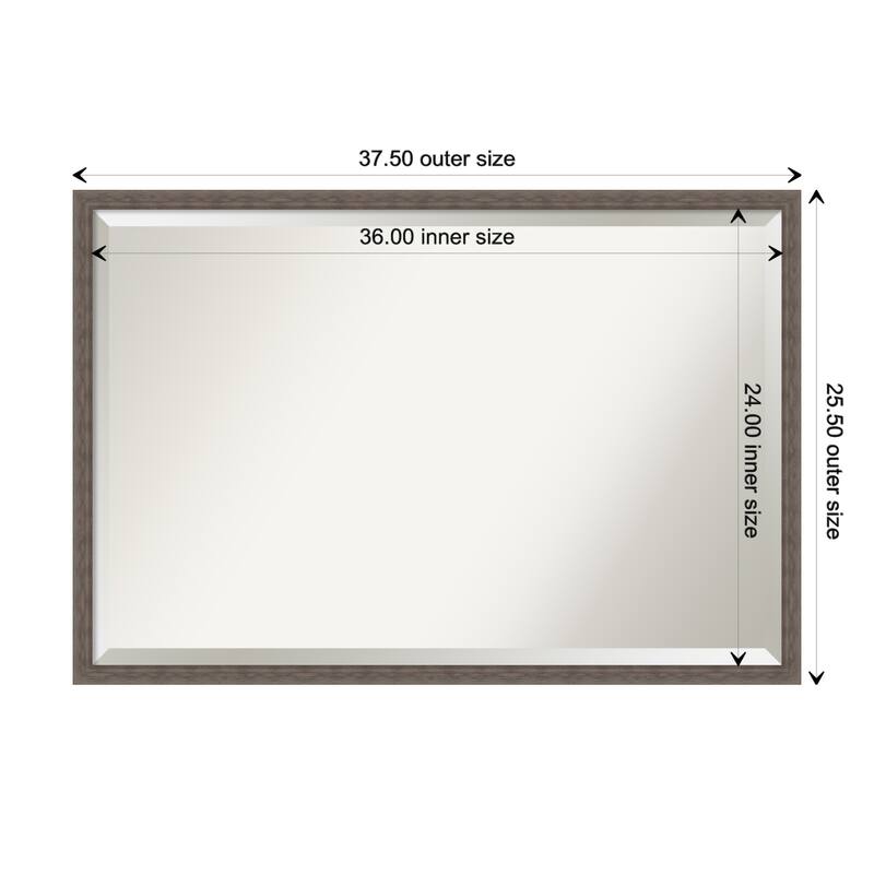 Beveled Bathroom Wall Mirror - Hera Frame